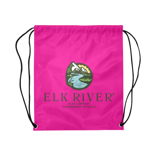 Elk River Affiliate pink Large Drawstring Bag Model 1604 (Twin Sides)  16.5"(W) * 19.3"(H)