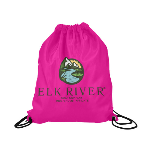 Elk River Affiliate pink Large Drawstring Bag Model 1604 (Twin Sides)  16.5"(W) * 19.3"(H)