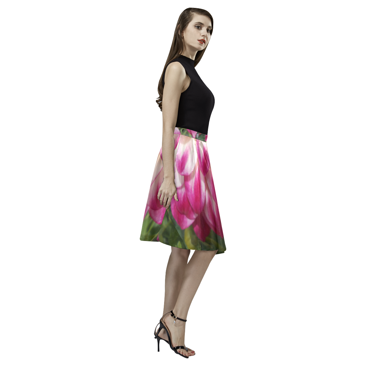 Beaux Melete Pleated Midi Skirt (Model D15)
