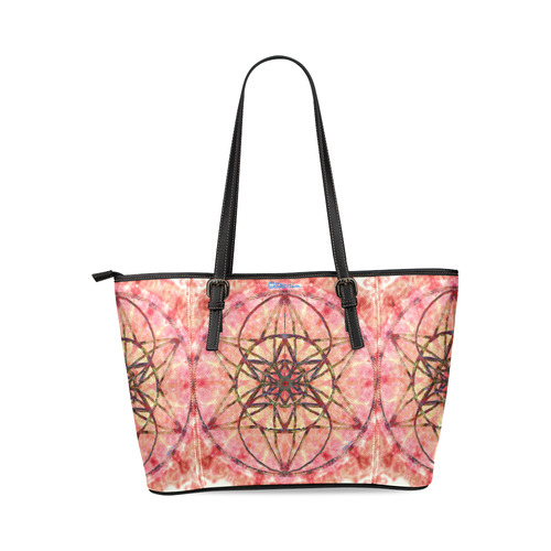 protection- vitality and awakening by Sitre haim Leather Tote Bag/Large (Model 1640)
