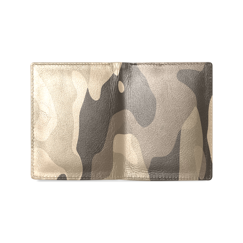 strangecamo Men's Leather Wallet (Model 1612)