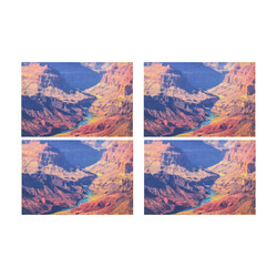 mountain and desert at Grand Canyon national park, USA Placemat 12’’ x 18’’ (Set of 4)