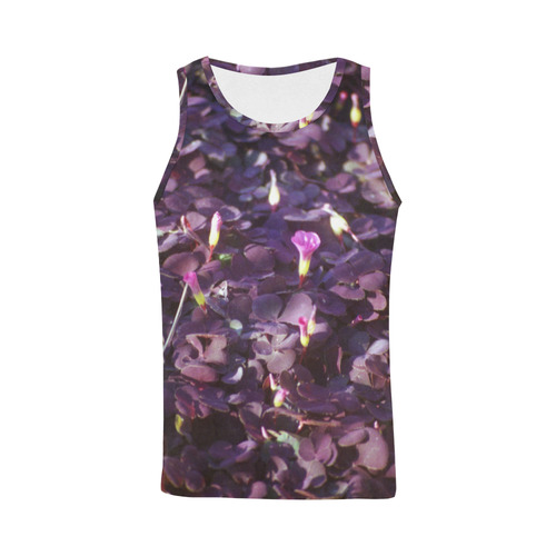 Pretty in Purple Flowers All Over Print Tank Top for Men (Model T43)