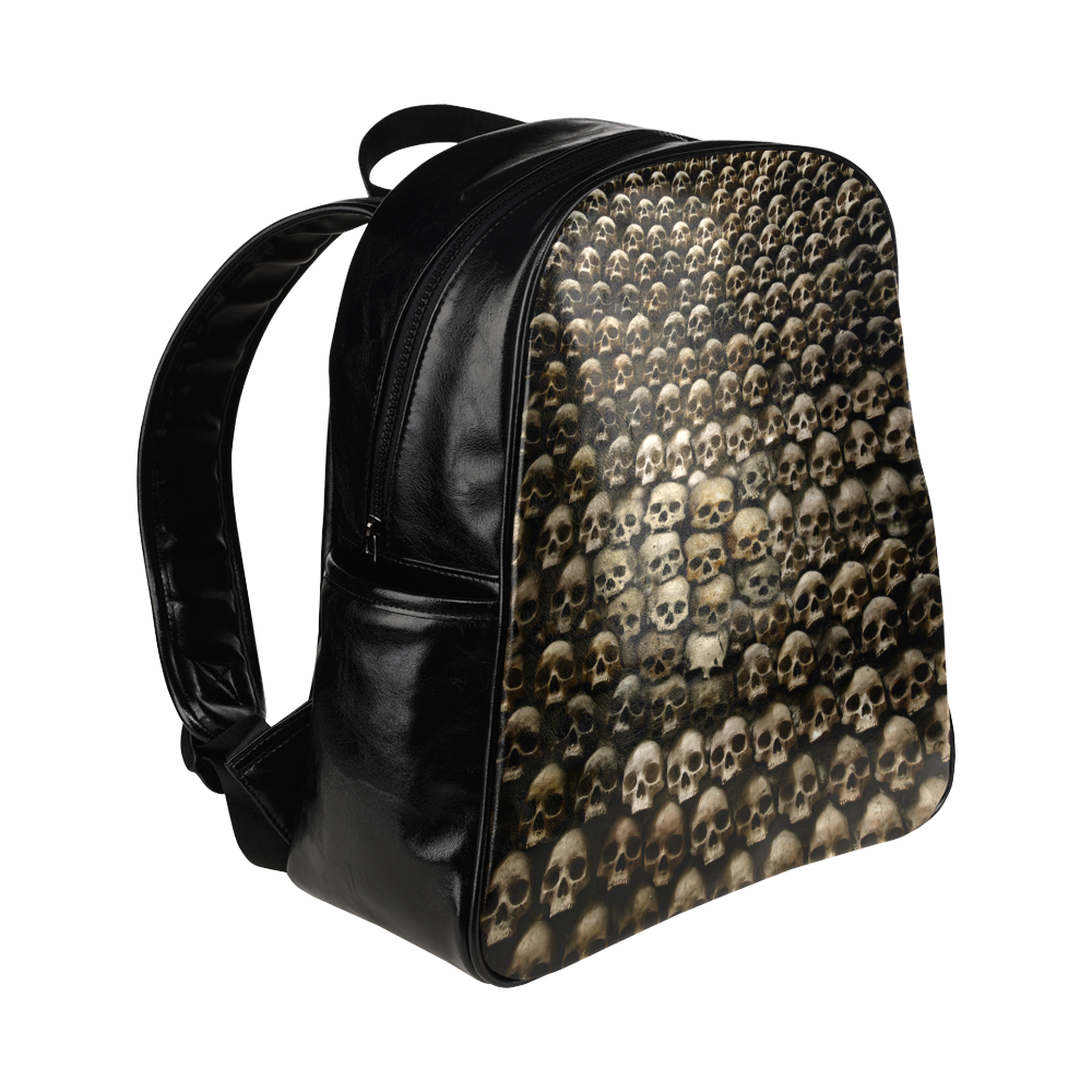 Mochila com bolsos Skull Wall Multi-Pockets Backpack (Model 1636)