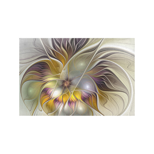 Abstract Colorful Fantasy Flower Modern Fractal Placemat 12''x18''