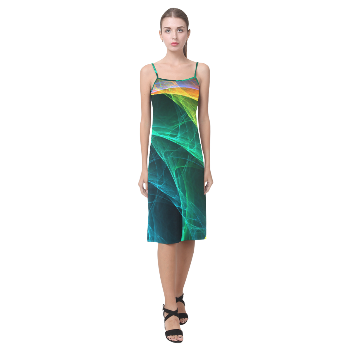 aura waves Alcestis Slip Dress (Model D05)