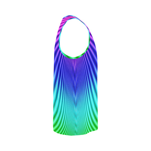 Rainbow All Over Print Tank Top for Men (Model T43)