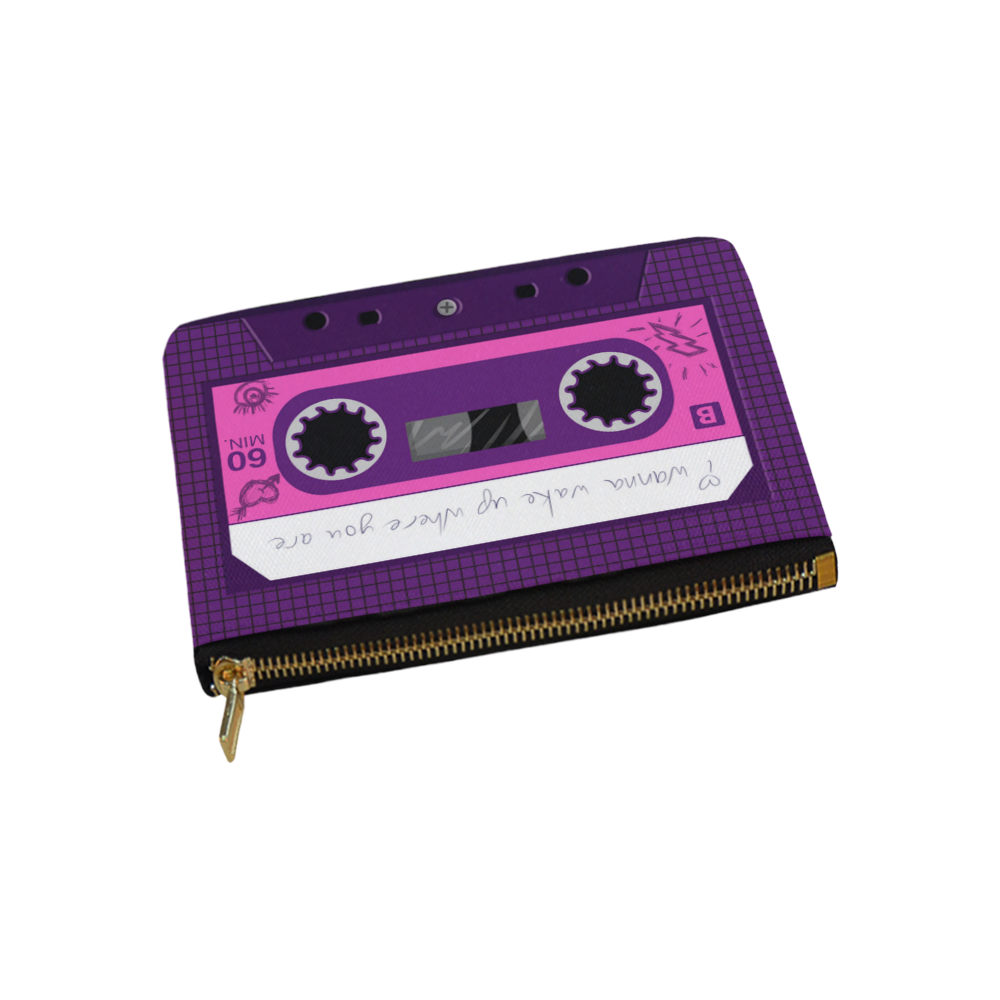 Cute Cassette Carry-All Pouch 9.5''x6''