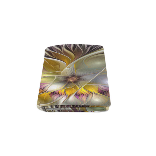 Abstract Colorful Fantasy Flower Modern Fractal Blanket 50"x60"