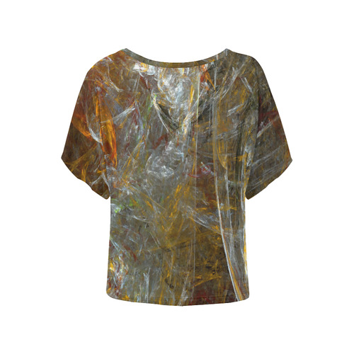 BEAUTIFULMESS Women's Batwing-Sleeved Blouse T shirt (Model T44)