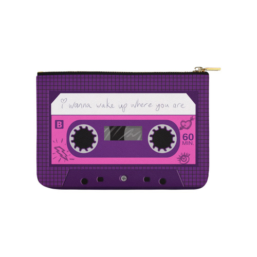 Cute Cassette Carry-All Pouch 9.5''x6''