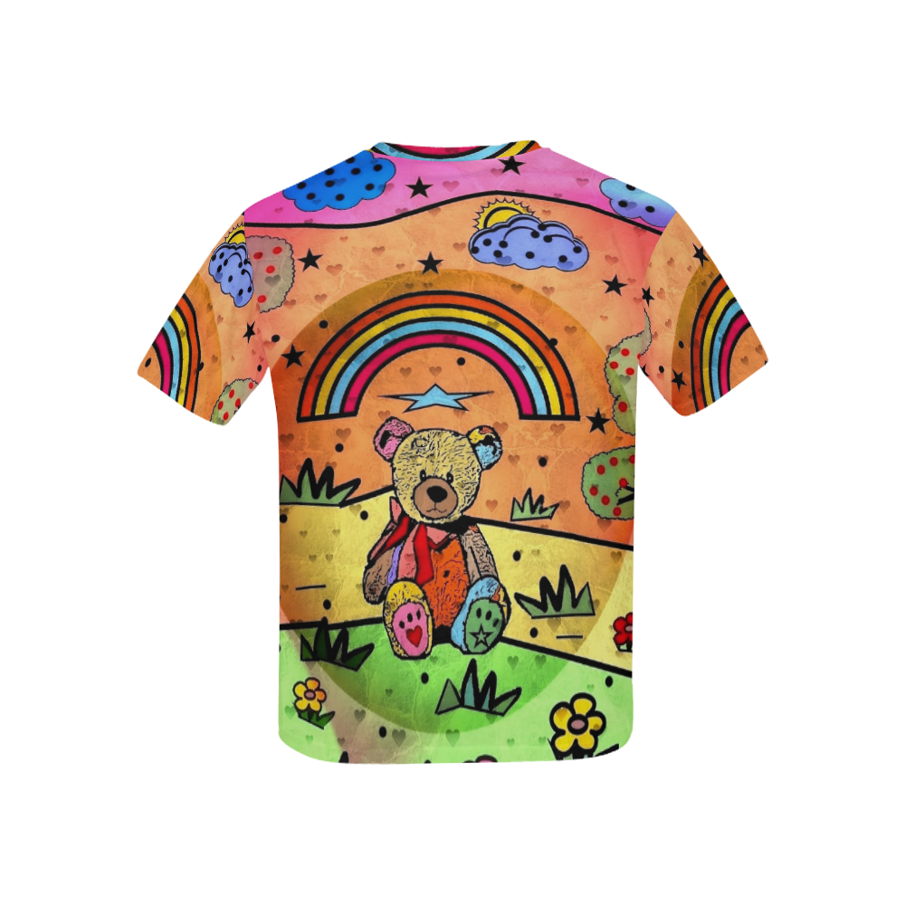 Teddy Bear by Nico Bielow Kids' All Over Print T-shirt (USA Size) (Model T40)
