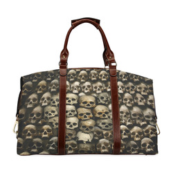 Bolsa Viagem Media Skull Wall Classic Travel Bag (Model 1643) Remake