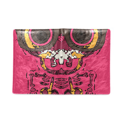 funny skull and bone graffiti drawing in orange brown and pink Custom NoteBook B5
