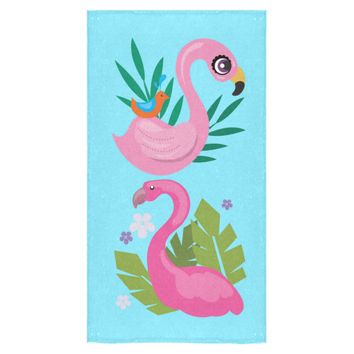 Pink flamingos Bath Towel 30"x56"