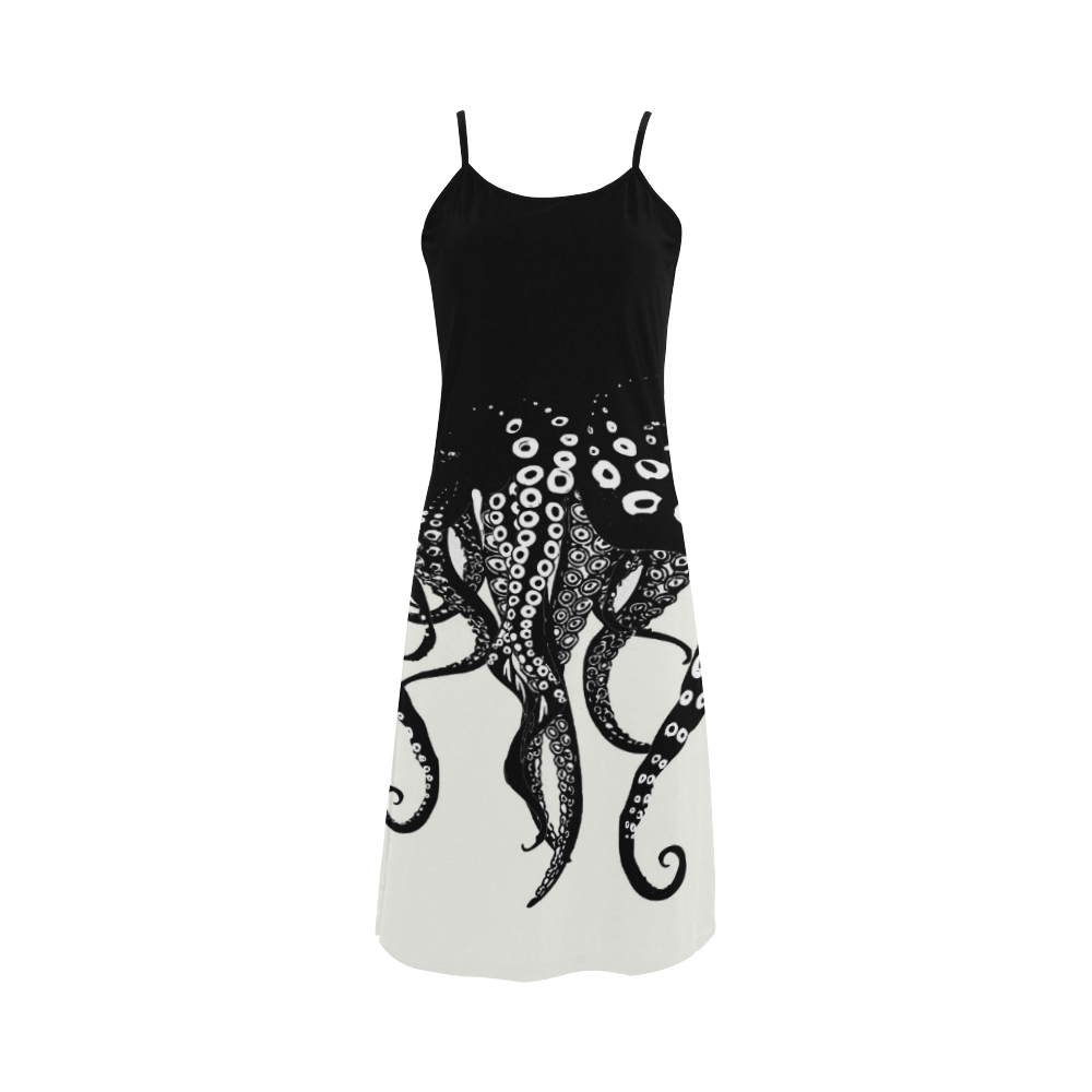 Vestido alça fina I love tentacles Alcestis Slip Dress (Model D05)