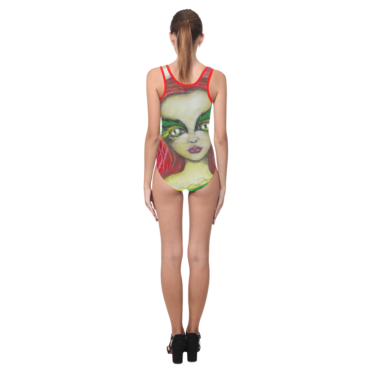 poison Ivy Vest One Piece Swimsuit (Model S04)