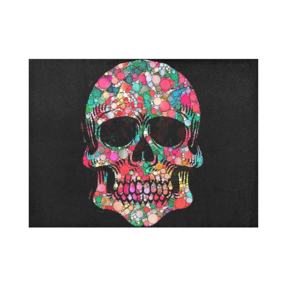 Awesome Bubble Skull A by JamColors Placemat 14’’ x 19’’ (Set of 2)