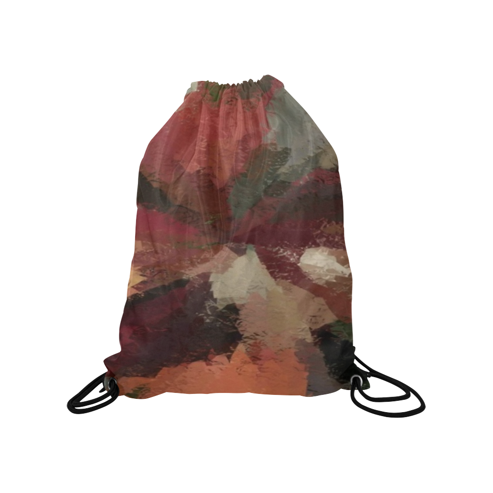 Autumn Radials Medium Drawstring Bag Model 1604 (Twin Sides) 13.8"(W) * 18.1"(H)