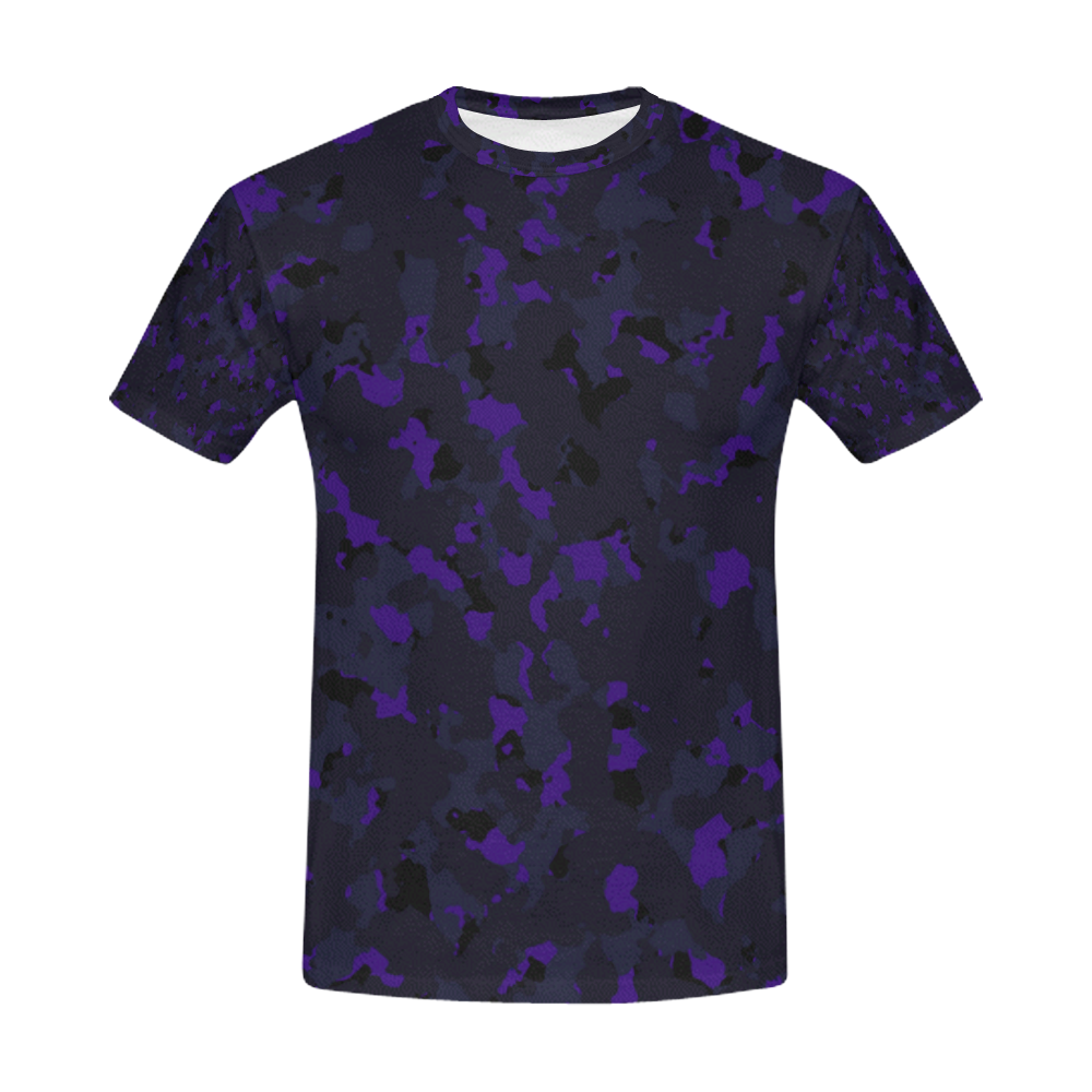 darkpurplecamo1 All Over Print T-Shirt for Men (USA Size) (Model T40)