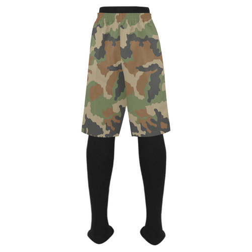 CAMOUFLAGE WOODLAND Men's Swim Trunk (Model L21)