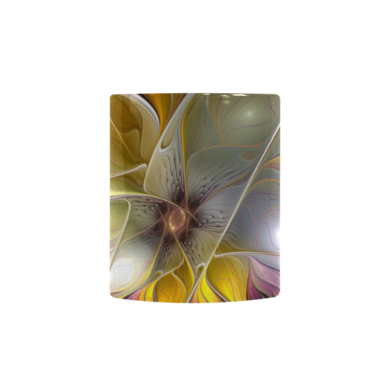 Abstract Colorful Fantasy Flower Modern Fractal Custom Morphing Mug
