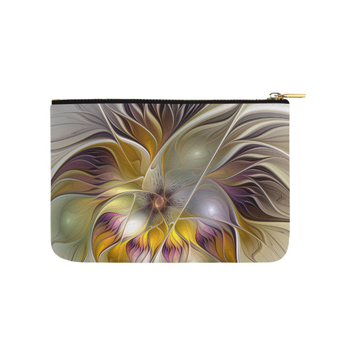 Abstract Colorful Fantasy Flower Modern Fractal Carry-All Pouch 9.5''x6''