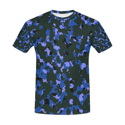 bluecamo All Over Print T-Shirt for Men (USA Size) (Model T40)