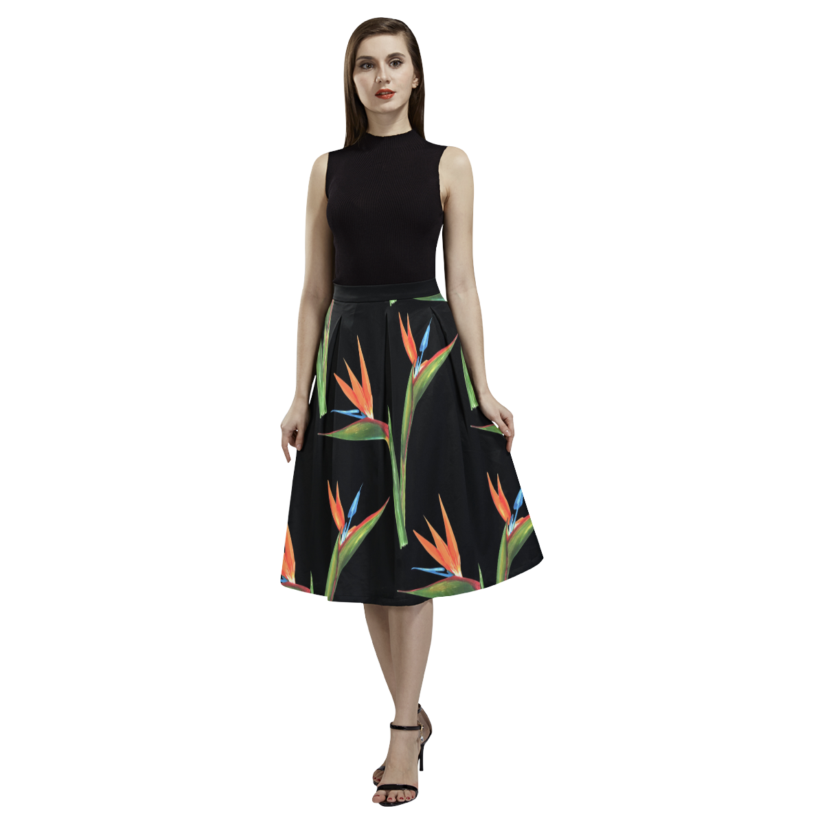 Birds of paradise Aoede Crepe Skirt (Model D16)