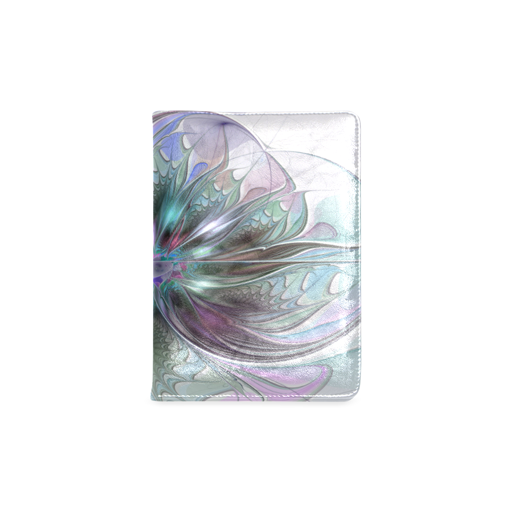 Colorful Fantasy Abstract Modern Fractal Flower Custom NoteBook A5