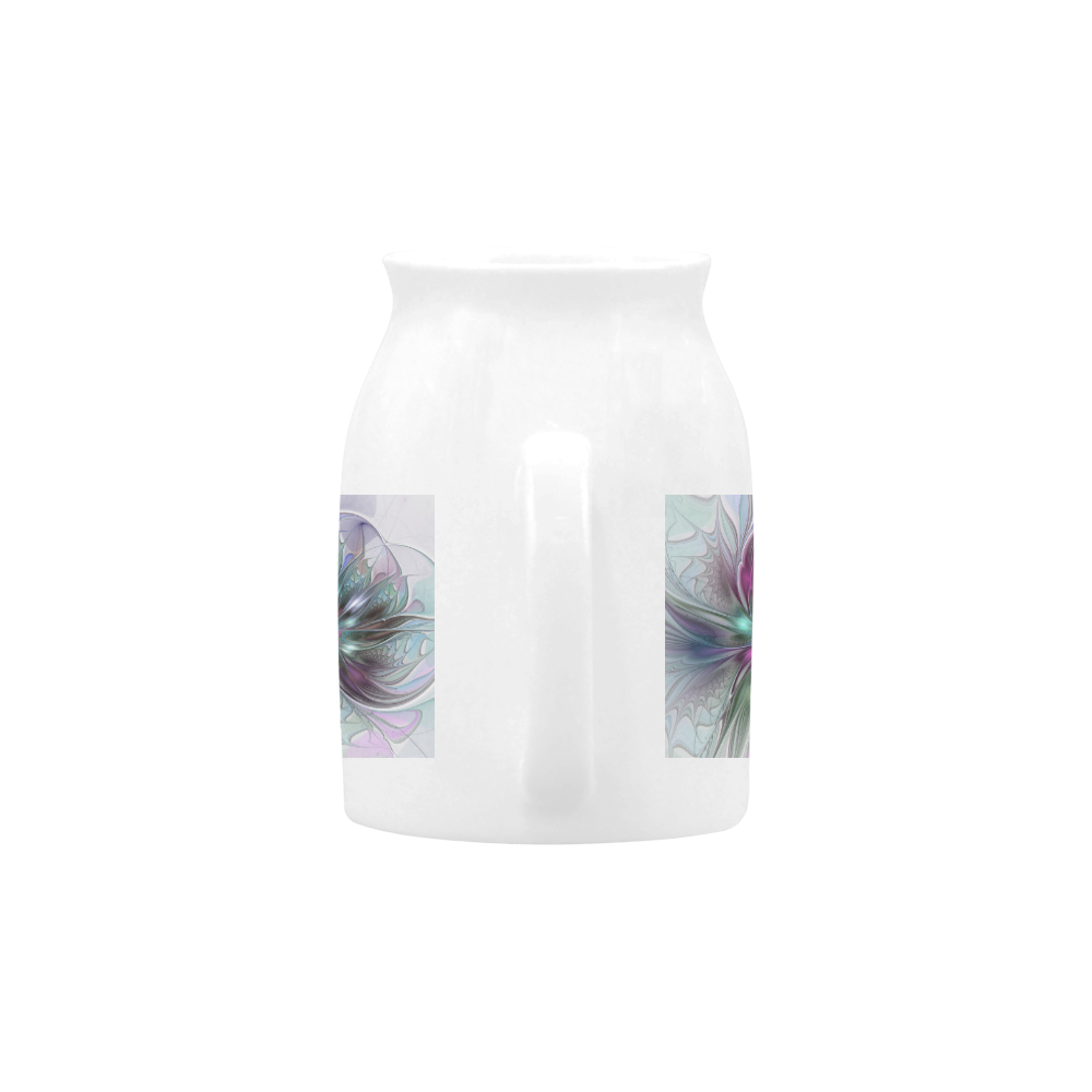Colorful Fantasy Abstract Modern Fractal Flower Milk Cup (Small) 300ml