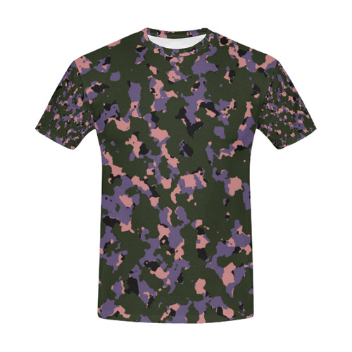 lavendercamo All Over Print T-Shirt for Men (USA Size) (Model T40)