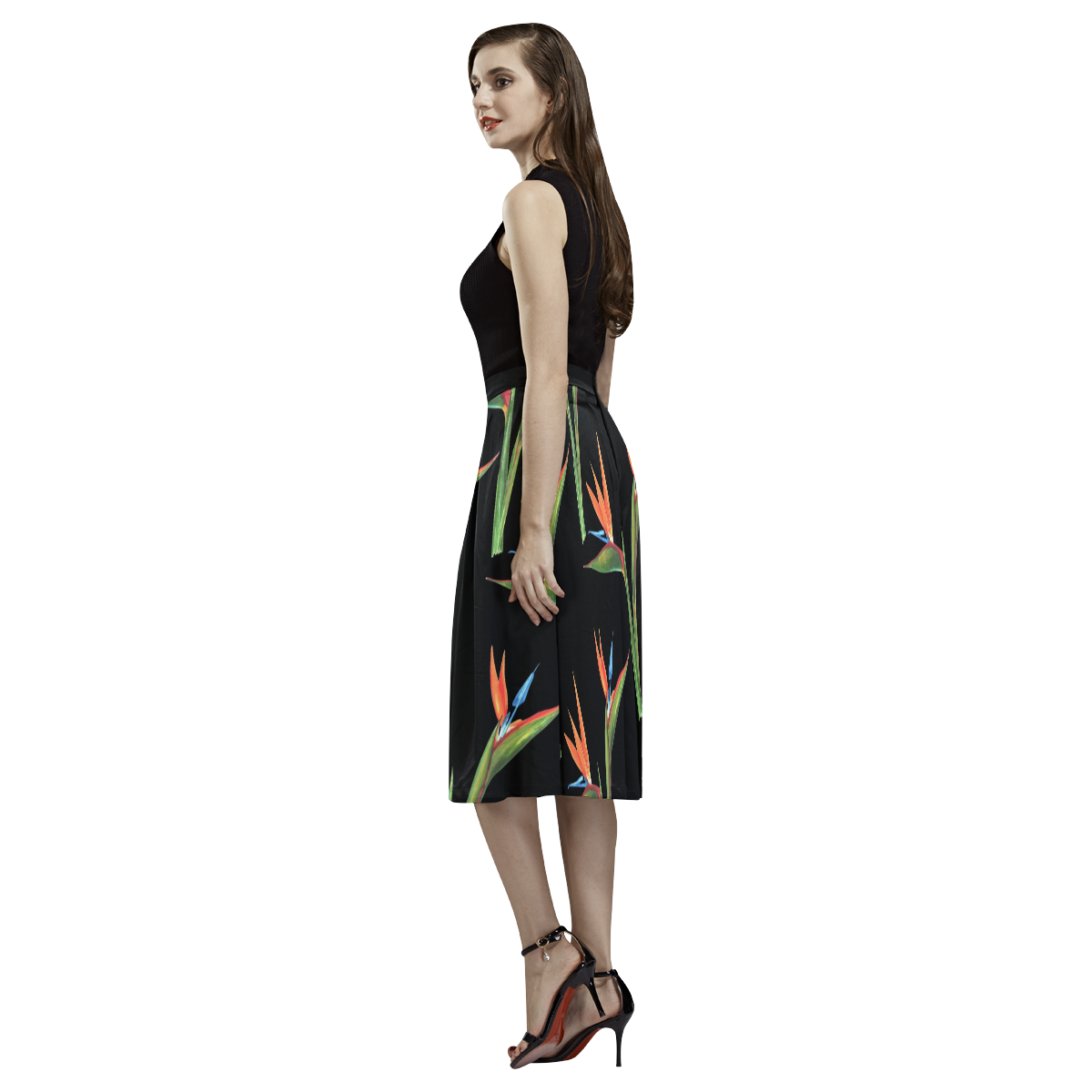 Birds of paradise Aoede Crepe Skirt (Model D16)