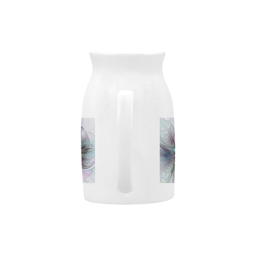 Colorful Fantasy Abstract Modern Fractal Flower Milk Cup (Large) 450ml