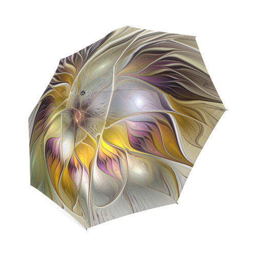Abstract Colorful Fantasy Flower Modern Fractal Foldable Umbrella (Model U01)