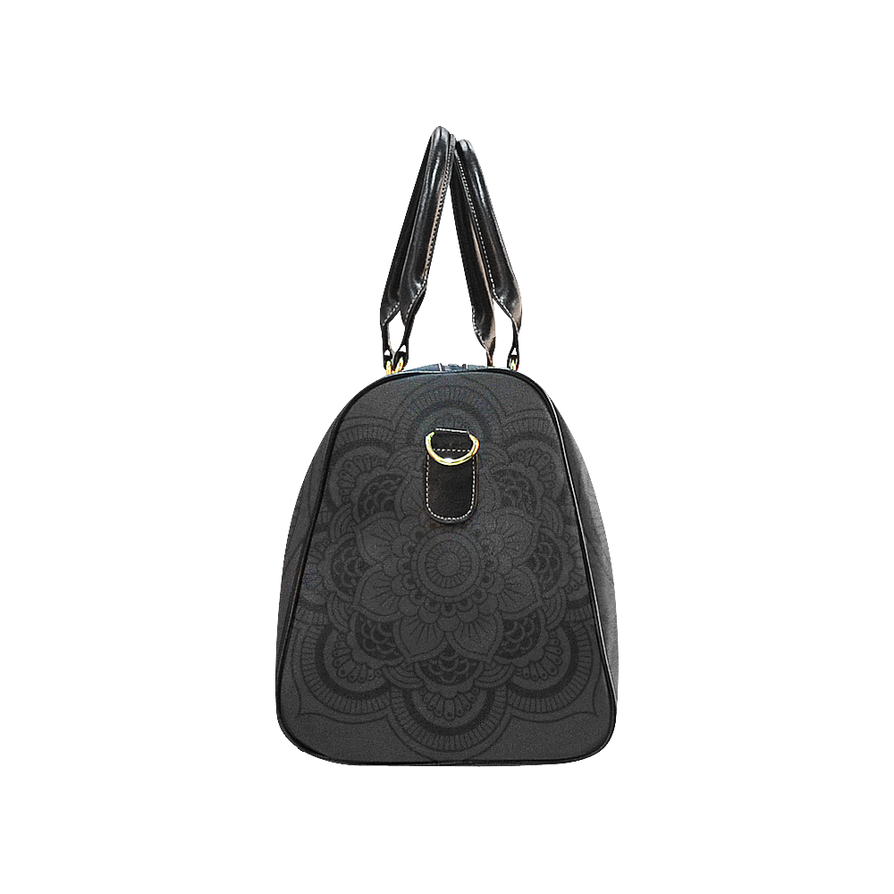 Bolsa de iagem pequena mandala dark New Waterproof Travel Bag/Small (Model 1639)