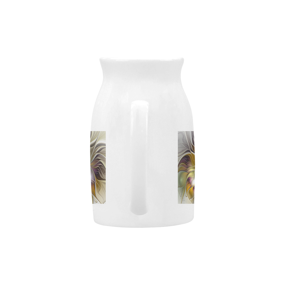 Abstract Colorful Fantasy Flower Modern Fractal Milk Cup (Large) 450ml