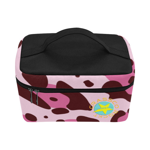 TEXTURE PINK Cosmetic Bag/Large (Model 1658)