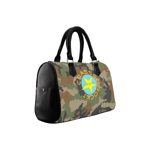 CAMOUFLAGE WOODLAND Boston Handbag (Model 1621)