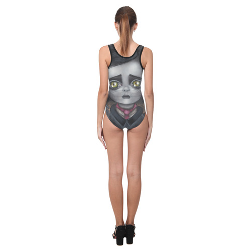 Young Poe Vest One Piece Swimsuit (Model S04)
