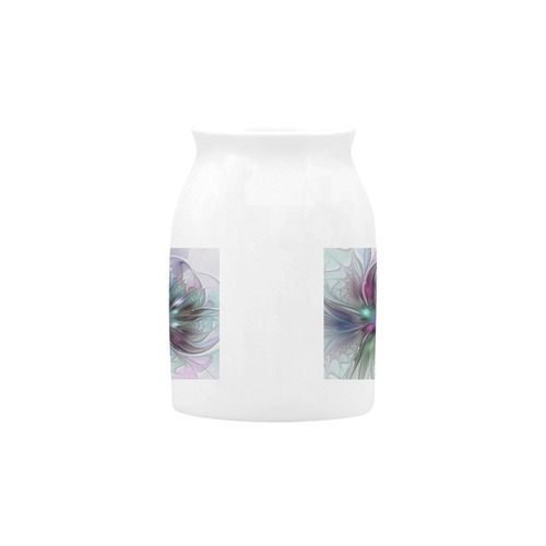 Colorful Fantasy Abstract Modern Fractal Flower Milk Cup (Small) 300ml