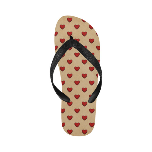 RETRO HEARTS Flip Flops for Men/Women (Model 040)