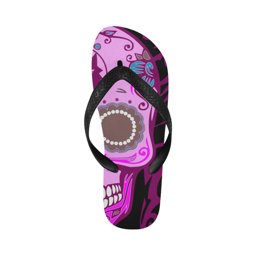 SKULL PINKY Flip Flops for Men/Women (Model 040)