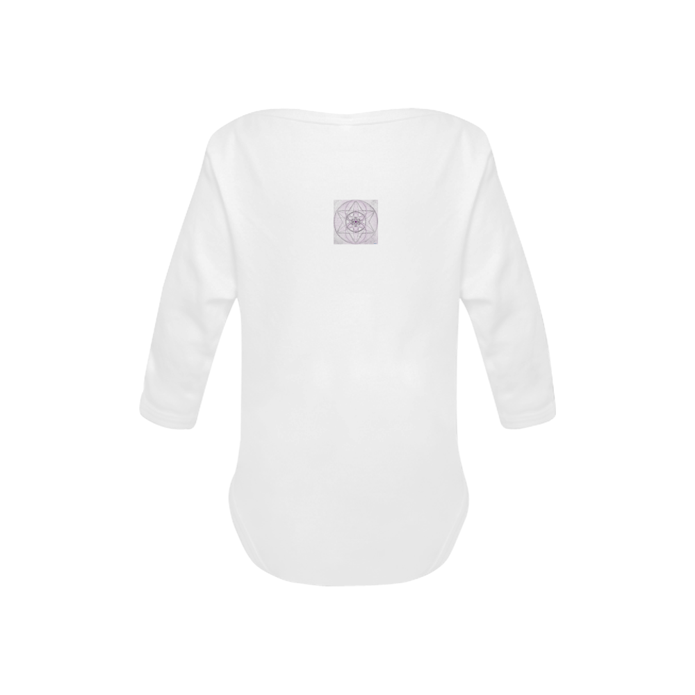 Protection- transcendental love by Sitre haim Baby Powder Organic Long Sleeve One Piece (Model T27)