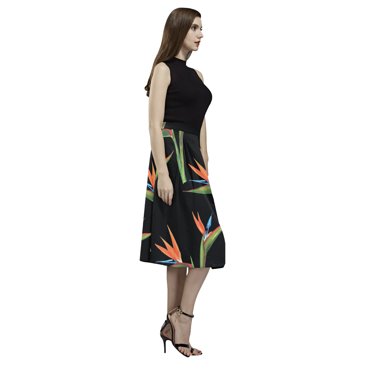 Birds of paradise Aoede Crepe Skirt (Model D16)