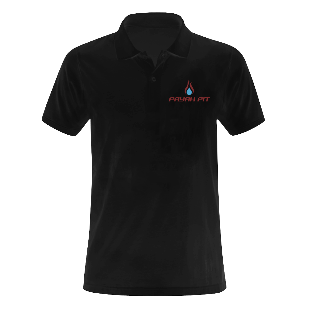 Fayah Fit Black Men's Polo Shirt (Model T24)