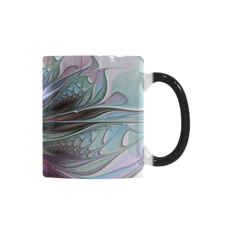 Colorful Fantasy Abstract Modern Fractal Flower Custom Morphing Mug
