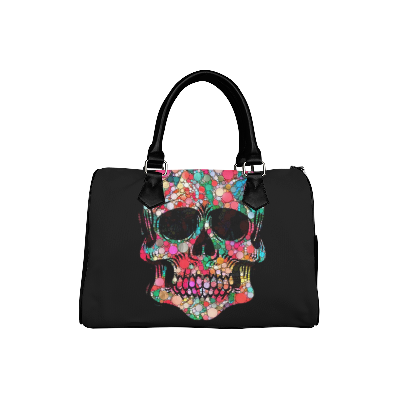 Awesome Bubble Skull A by JamColors Boston Handbag (Model 1621)