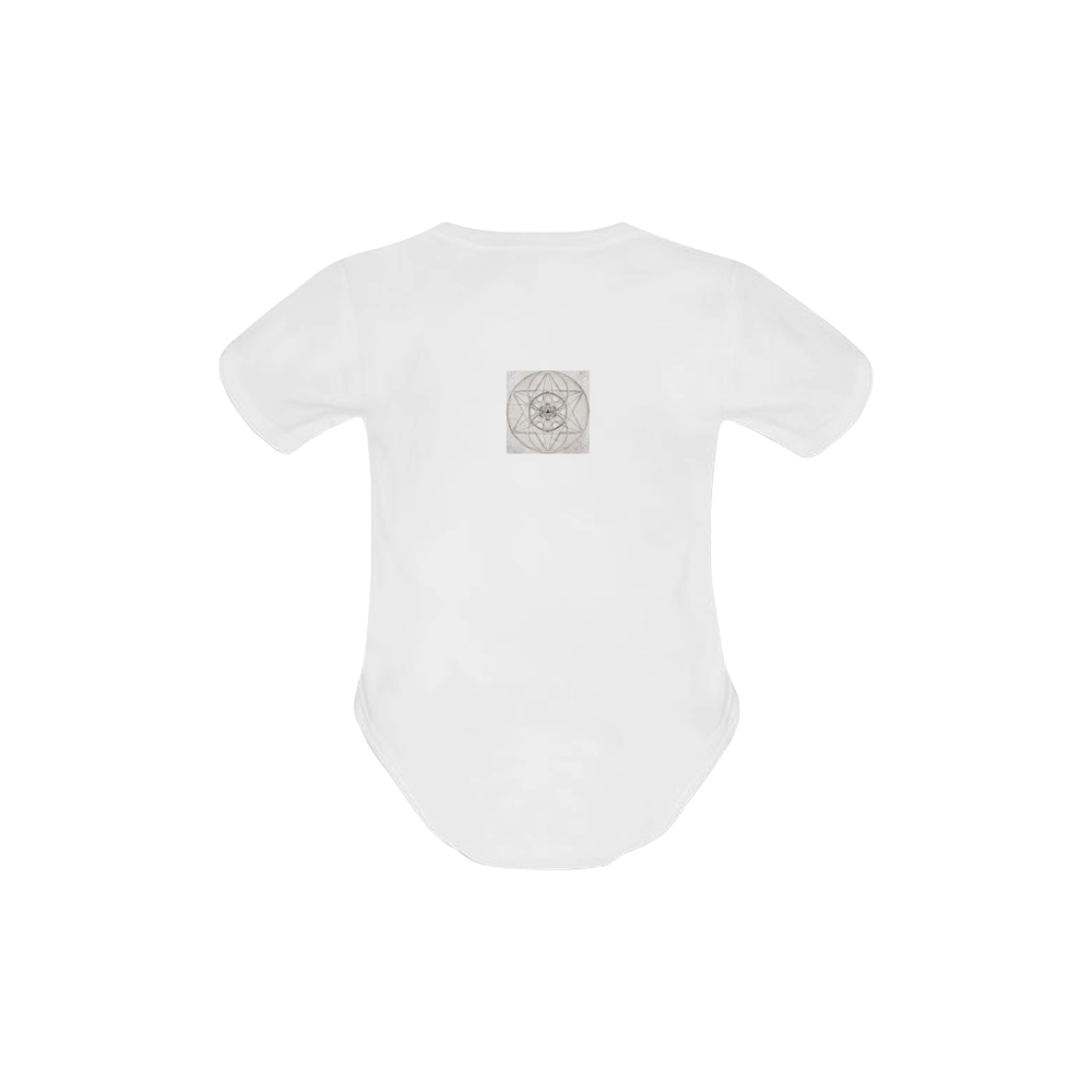 protection through fundamental mineral energy Baby Powder Organic Short Sleeve One Piece (Model T28)