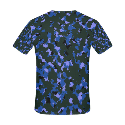 bluecamo All Over Print T-Shirt for Men (USA Size) (Model T40)